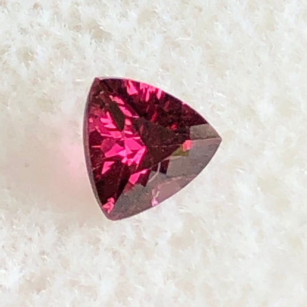 Fuchsia Garnet .54ct Trillion Cut