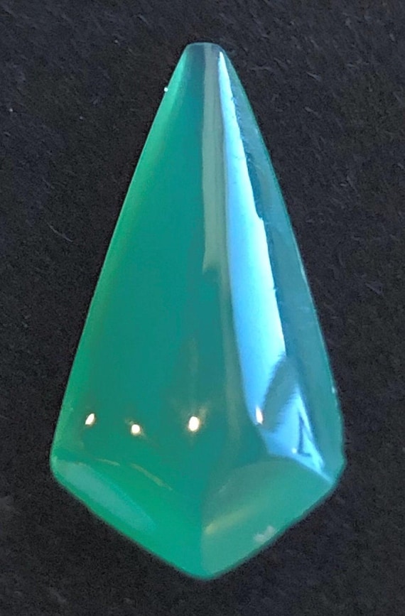 Top Grade Gem Silica/Blue Green Chalcedony/Tie Cabochon Crafted By Blaze