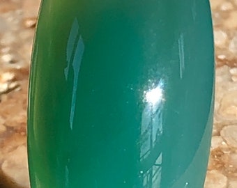 Cabochon in silice Doko Gem/Crisocolla/Calcedonio blu-verde/Bacan Indonesia realizzato da Blaze