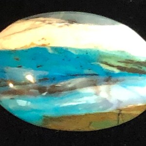 Natural Peruvian Gem Silica/Cabochon Crafted By Blaze