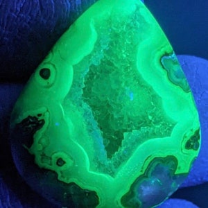 Custom Guitar Pick Created By Blaze/Montana St Cloud Dry Head Agate/Fluorescent Agate
