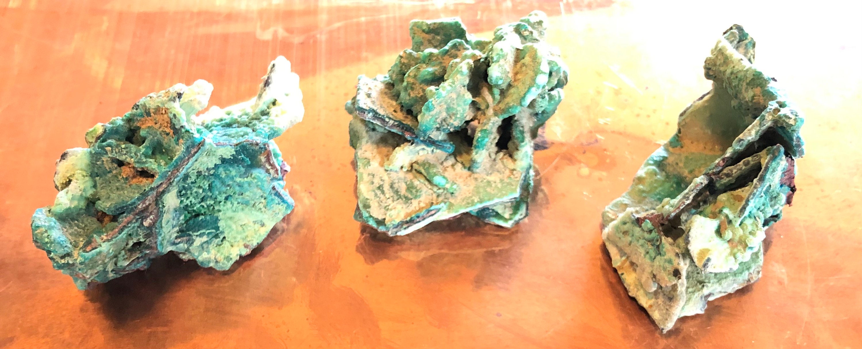 Chrysocolla & Native Copper Crystal Specimens/price is per