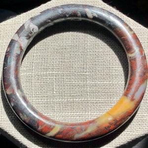 Handmade Montana Bloodstone Bangle Bracelet