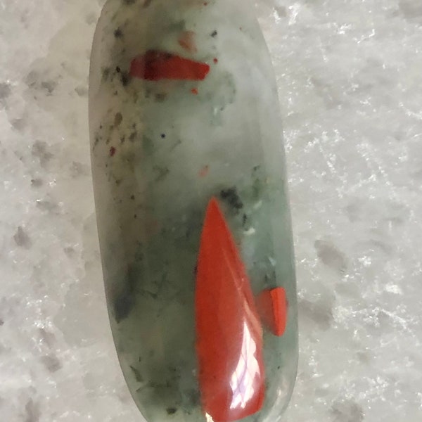 Bloodstone From Indonesia/Cabochon Created By Blaze