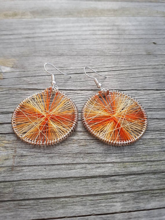 Cotton thread best sale earrings