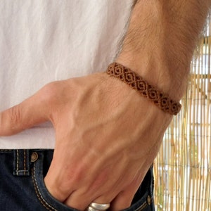Men Macrame Bracelet, Gifts for Him, Mens Bracelet, Macrame Jewelry ...
