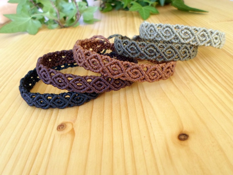 Men macrame bracelet gifts for him mens bracelet macrame Etsy