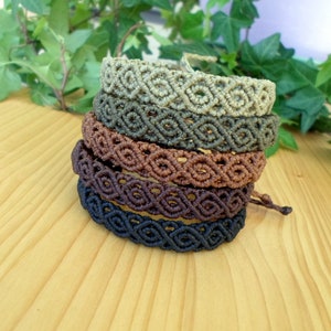 Men Macrame Bracelet, Gifts for Him, Mens Bracelet, Macrame Jewelry ...