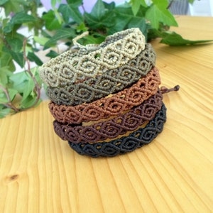 Men Macrame Bracelet, Gifts for Him, Mens Bracelet, Macrame Jewelry ...