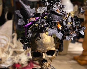 Spooky Halloween Witch Headdress
