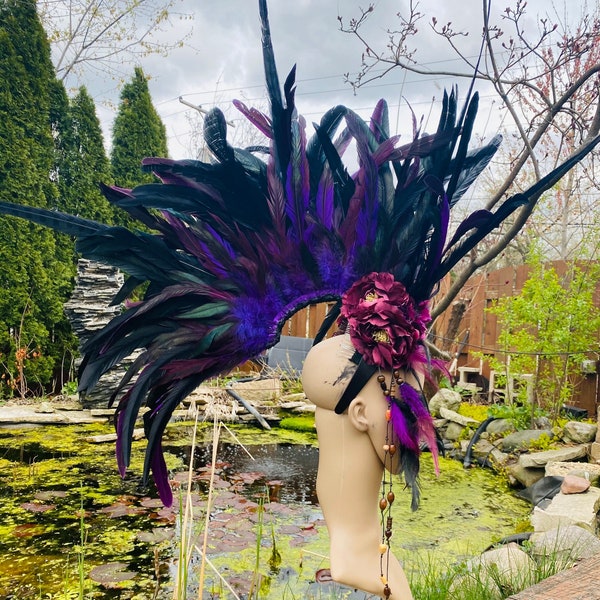 feather mohawk headpiece