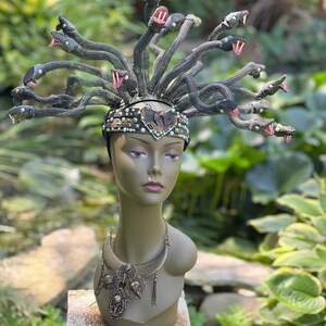 READY TO SHIP Medium Medusa Headpiece, Snake Headpiece, Medusa Costume