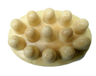 Oatmeal Lavender Massage Soap Bar, Aromatherapy Shower