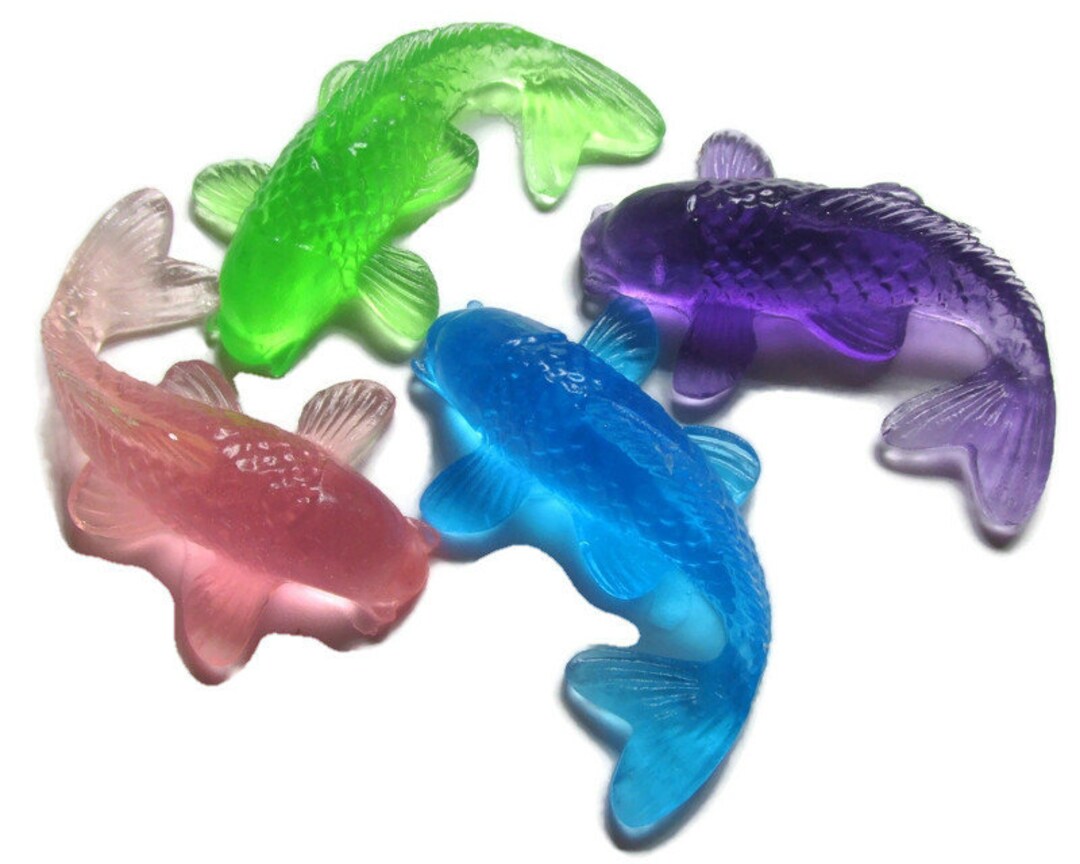 15 Koi Fish Soap Favors, Birthday Party, Ocean Themed Party, Fish Soap for Kids, Fish in a Bag