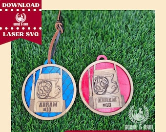 Baseball Softball Ornament SVG, Team Coach Gift (Digital Download)