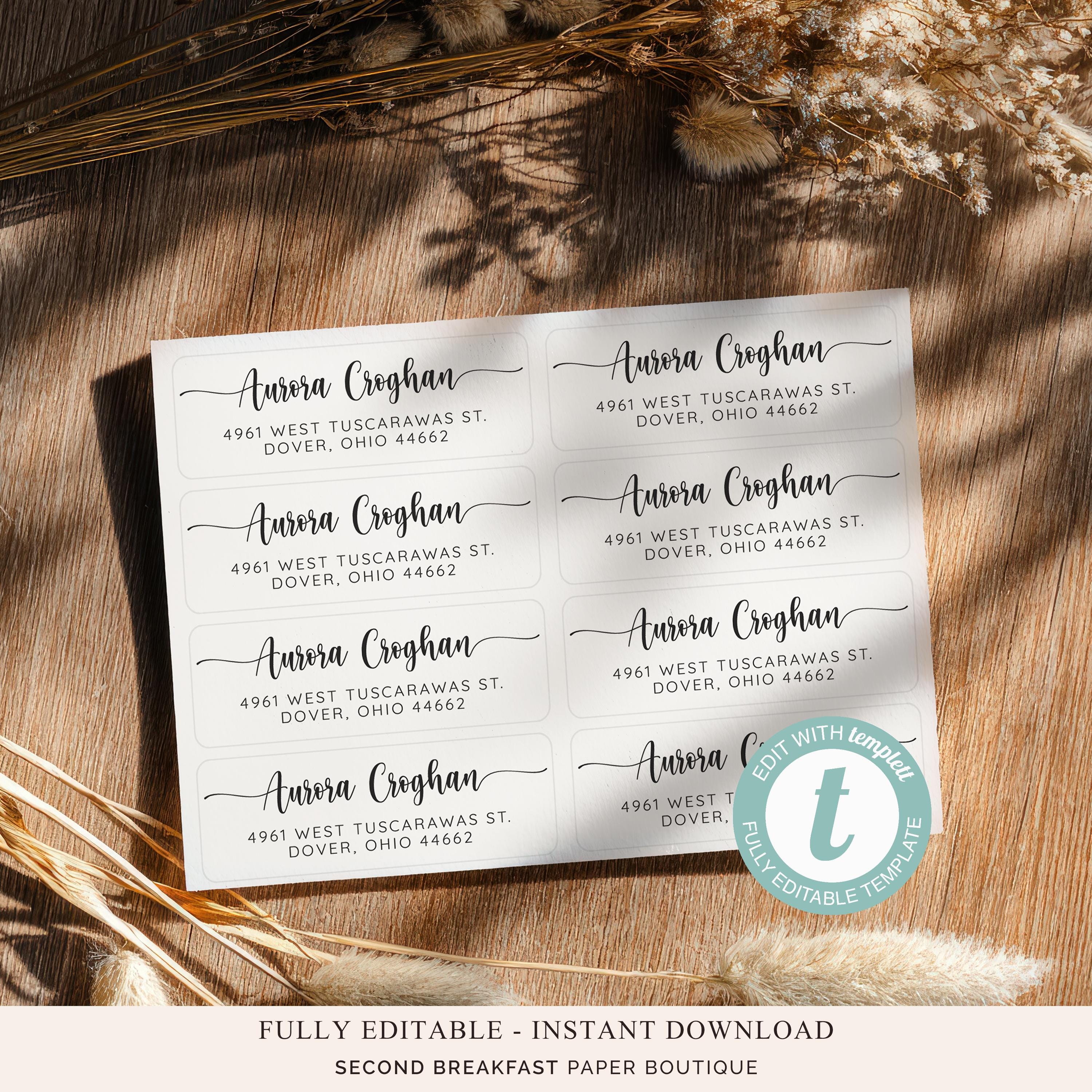 Plantilla avery 5160 - Etsy México, image size:3000x3000