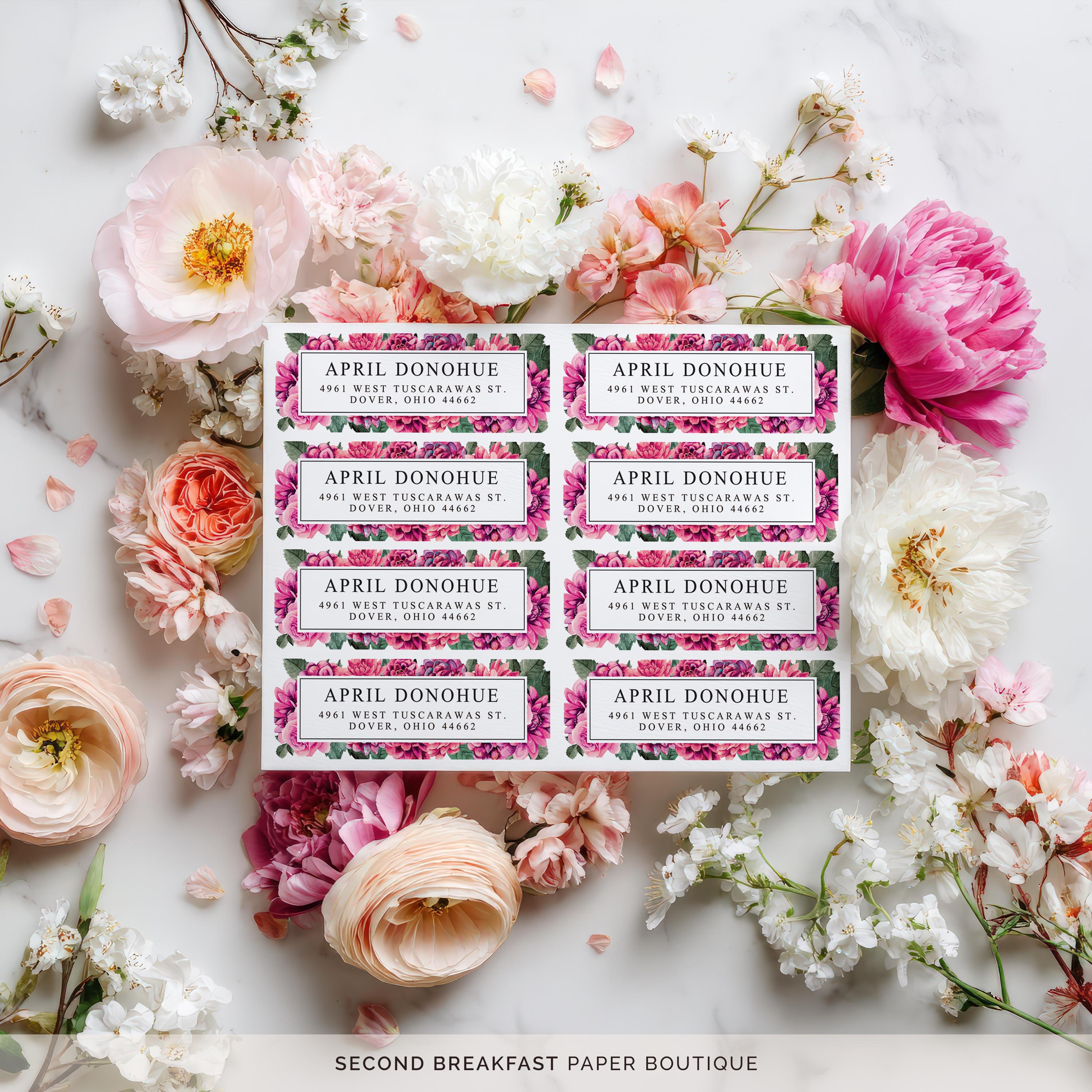 Return Address Label Template • Editable in Templett • Avery 5160 • 1×2