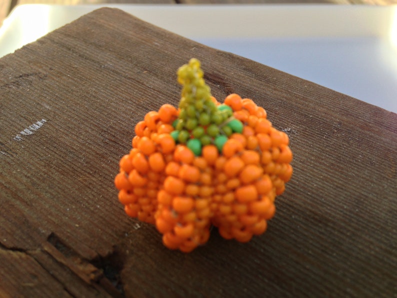 Beaded Pumpkin Pattern Etsy