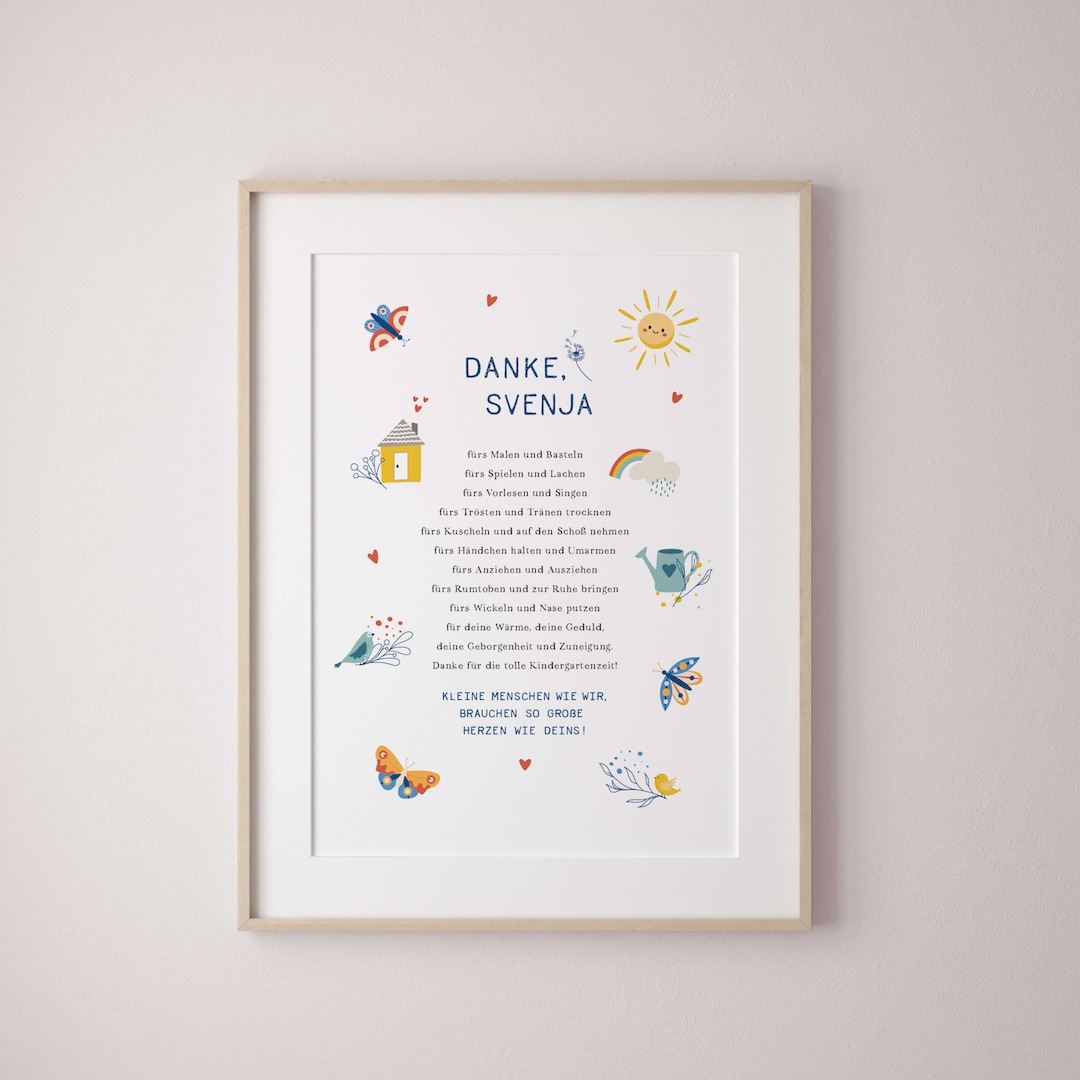  Kindergarten Farewell Poster – Thank You For... – Digital Download Motiv 