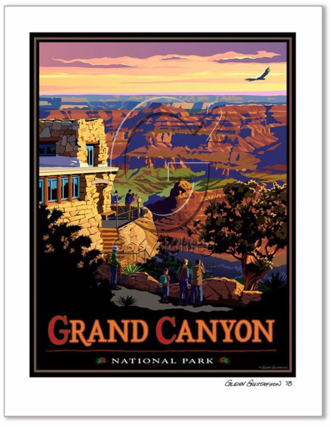 Grand Canyon National Park Lookout Studio. Free Shipping. - Etsy