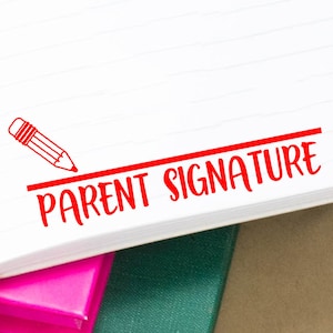 Tampon enseignant « Signature du parent requise », Tampons scolaires en caoutchouc, Tampon de notation, Tampon signature requise, Cadeau pour enseignant