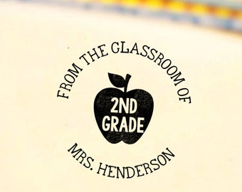 From the Classroom of Teacher Stamp | Self Inking Apple Heart Teacher Stamp