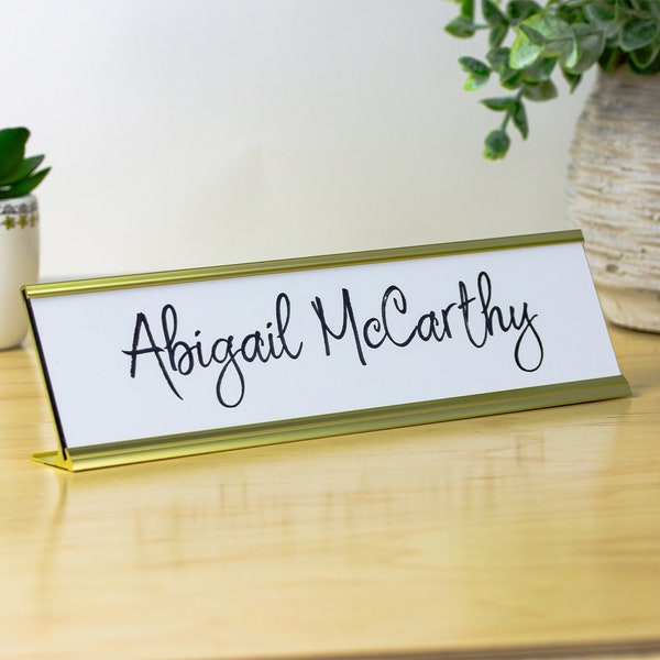 Custom Name Desk Plate | Personalized Name Plate | Choose Your Font and Color!