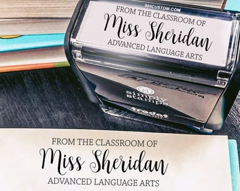 From the Classroom of Teacher Stamp | Custom Script Classroom Stamp