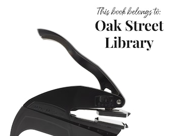 Book Embosser Personalized, Library Embosser, Custom Embosser, Gift for Book Lovers, Teacher Gifts, Gifts for Her, Library Book Stamp