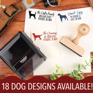 Tampon d'adresse de race de chien | Tampon d'adresse personnalisé pour chien | Tampon personnalisé pour animal de compagnie | Cadeau pour les amoureux des animaux de compagnie
