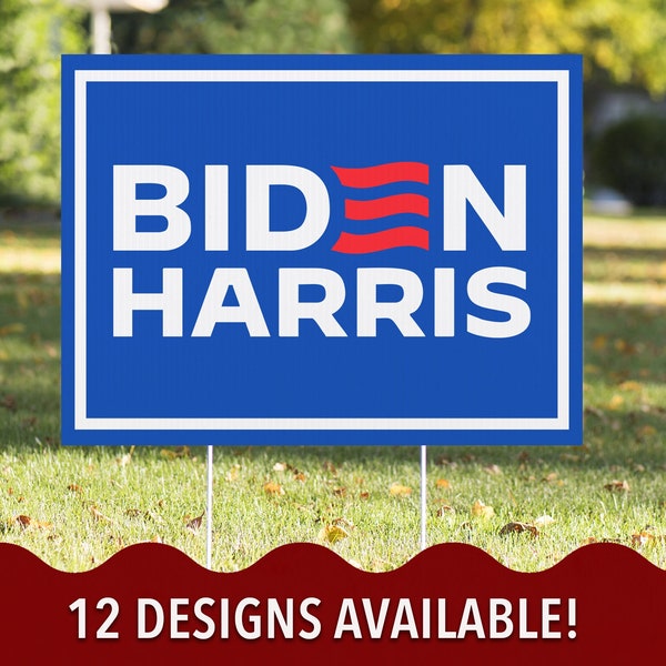 Biden Harris Political Yard Sign, Democrat Yard Signs, Presidential Candidate 2024 Election, 12 Designs Available