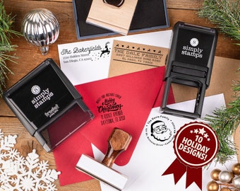 Custom Holiday Address Stamps | Personalized Return Address Stamps