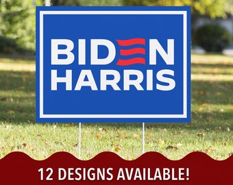 Biden Harris Political Yard Sign, Democrat Yard Signs, Presidential Candidate 2024 Election, 12 Designs Available