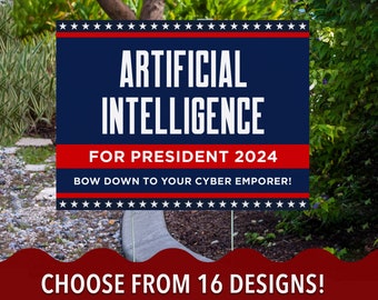 Funny Political Yard Signs, Presidential Candidate 2024 Election, Funny Political Signs, 16 Designs Available