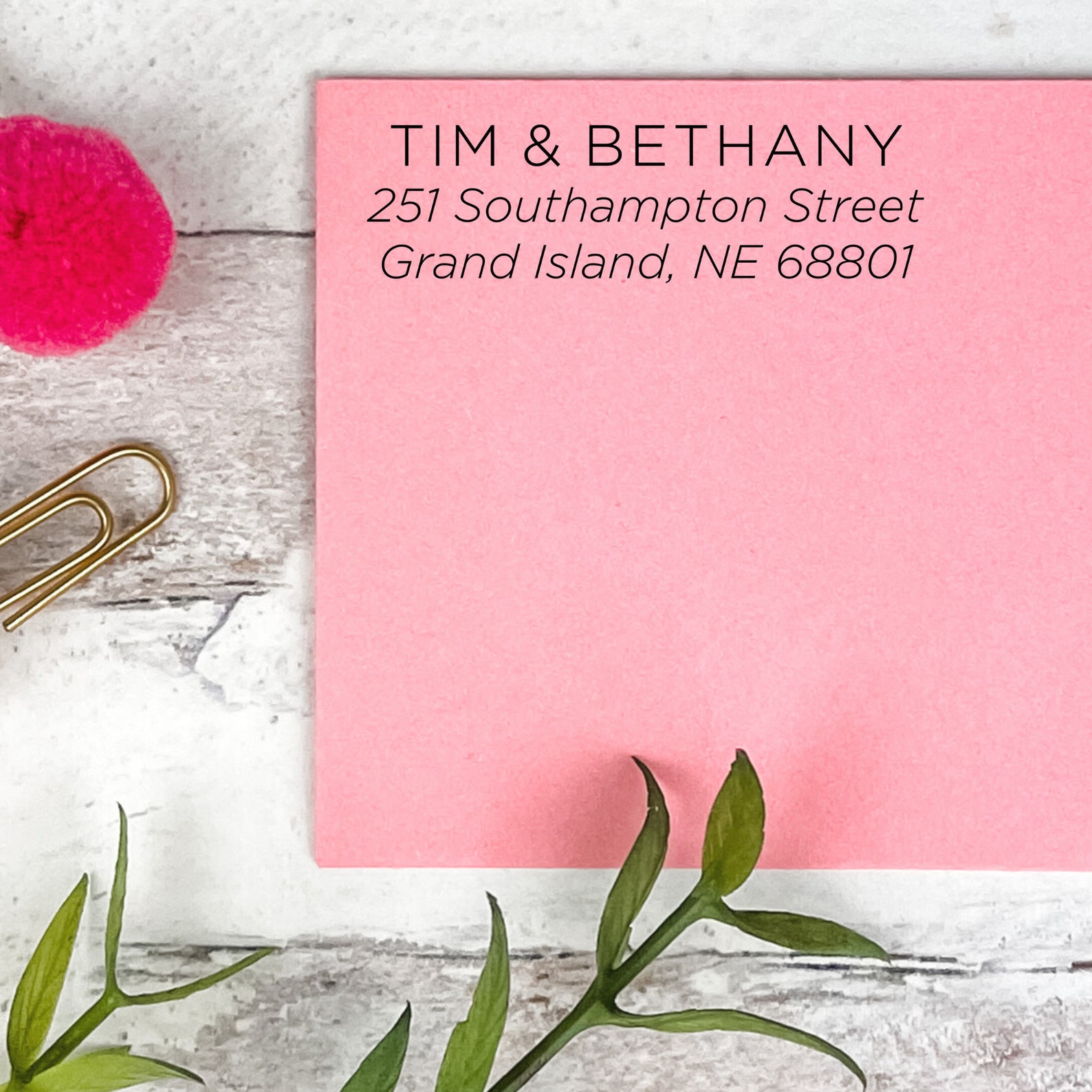 Personalized Modern Address Stamp Custom Self Inking Return Etsy