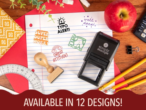 Teacher Stamp | Custom Classroom Stamp | Gifts for Teachers | Choose Your Design