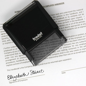 Custom Signature Stamp Self Inking Signature Stamp Stamp with My Signature image 6