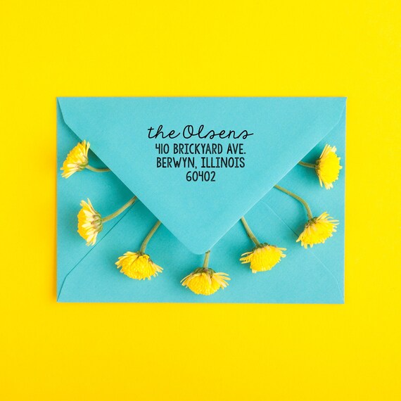 Custom Return Address Stamp | Self Inking or Hand Address Stamp