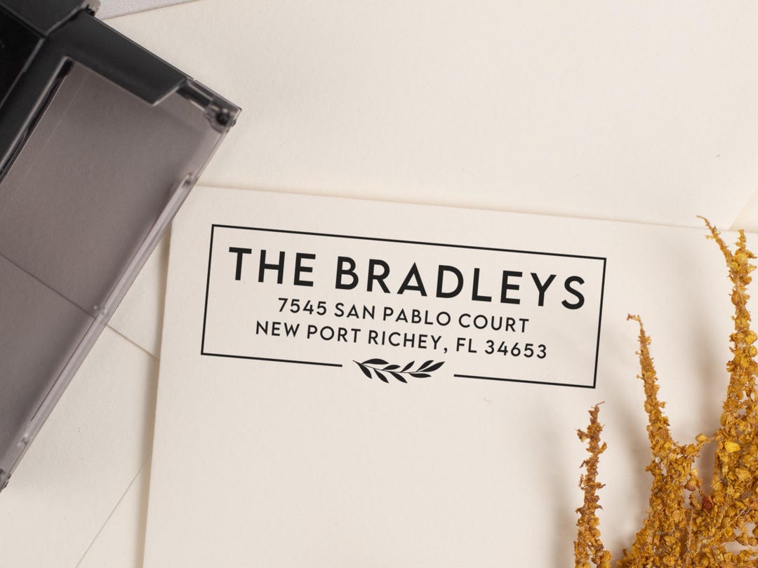 Sample Stamp Outgoing Custom Wedding Address Stamp, Personalized Return Address Stamp, Save ...