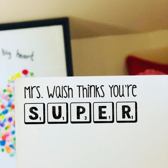 You're Super Custom Teacher Stamp | Self Inking Grading Stamp | Gift for Teachers