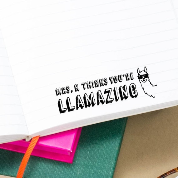 You're Llamazing! Custom Teacher Stamp, Grading Stamp