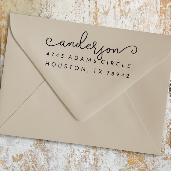 Custom Address Stamp, Return Address Stamp Self Inking, Personalized Stamp, Anniversary Gifts, Valentines Day Gift, Custom Couple Gifts