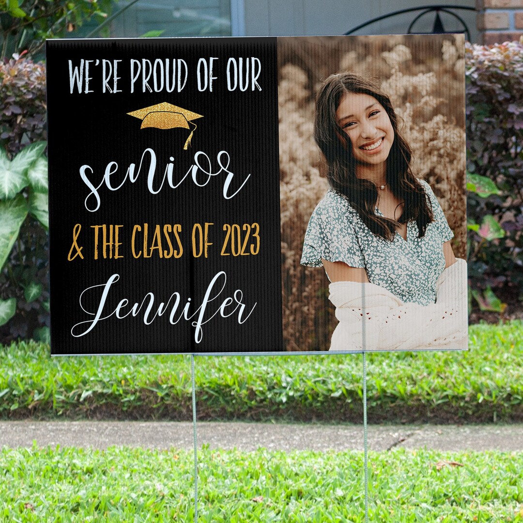 Senior 2023 Graduation Yard Sign, Custom Sign for Graduation Party, Class of 2023, Outdoor Sign