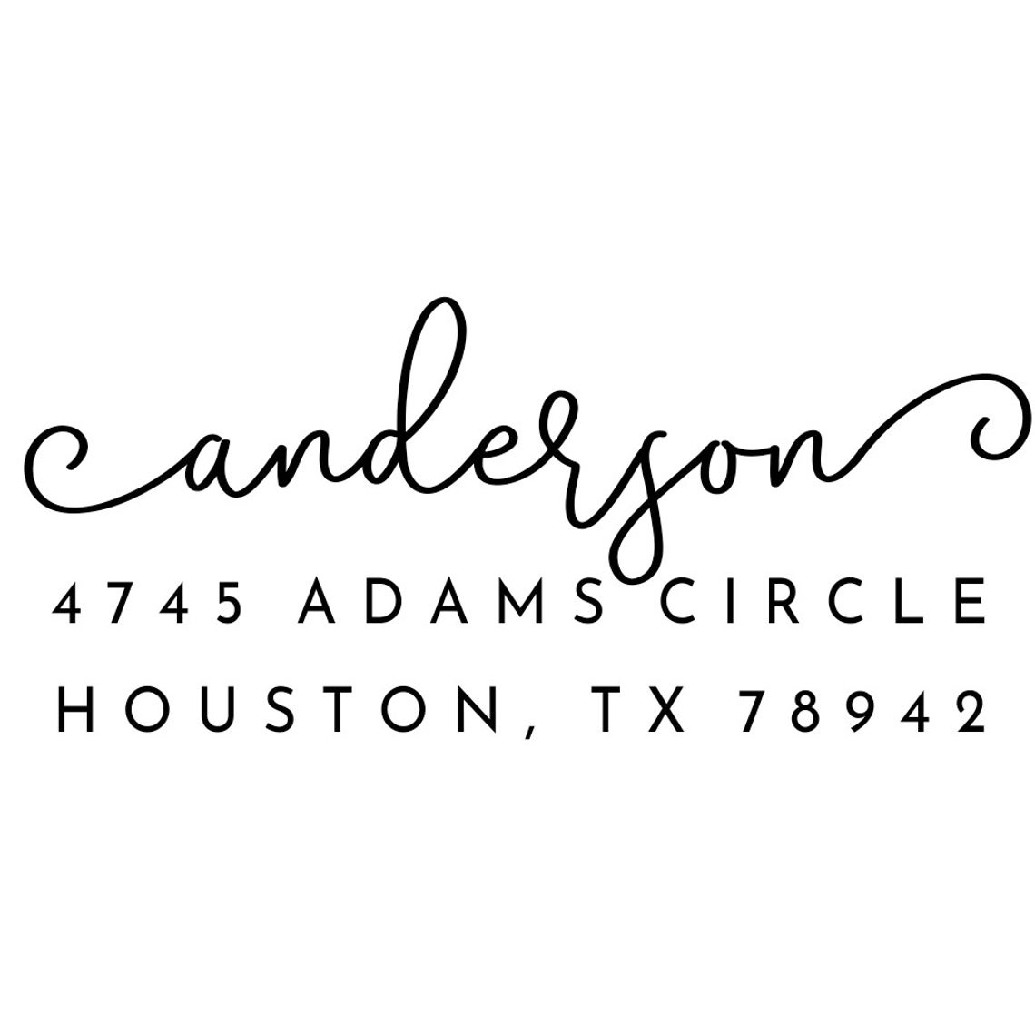 Custom Address Stamp Self Ink Return Address Stamp Etsy