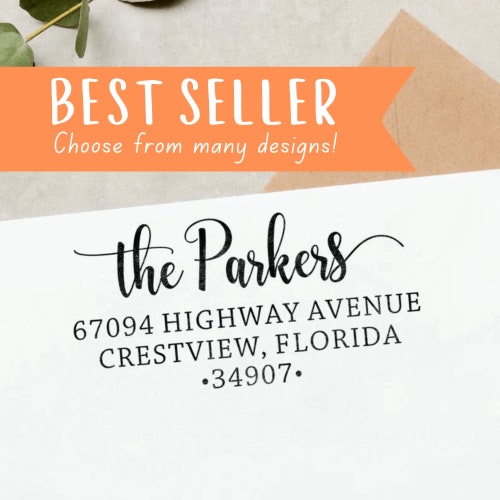 Personalized Return Address Stamp Self Inking Return Address Etsy