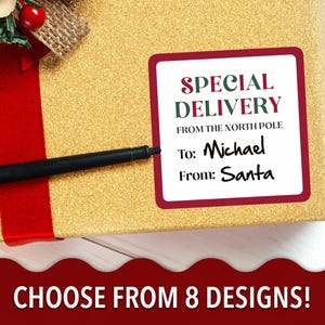 Holiday Gift Labels | Gift Tags for Christmas | Holiday Labels | Stocking Stuffer