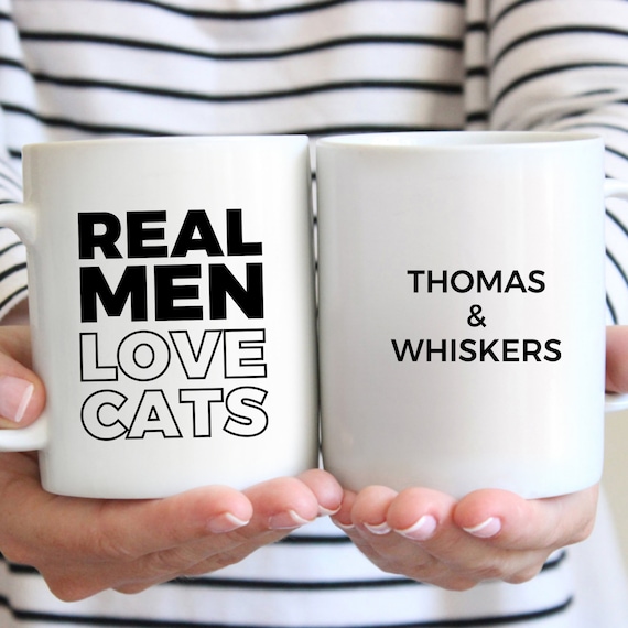 Real Men Love Cats | Custom Coffee Mug for Cat Lovers