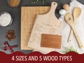 Custom Recipe Cutting Board, Engraved Cutting Board, Personalized Cutting Board, Handwritten Recipe, Wood Cutting Board, Family Recipe