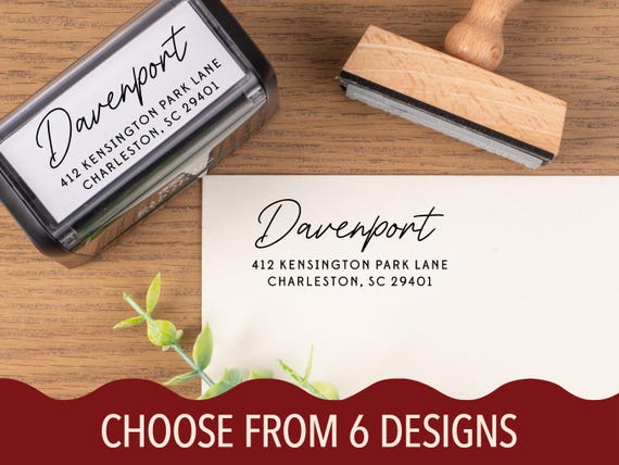 Personalized Return Address Stamp, Custom Wedding Stamp, Stylish Rubber Stamp For Event Invites, Classic Mailing Stamp, Cute Mailing Stamp