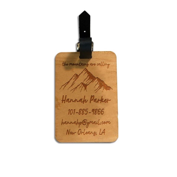 1 x 2.5 inches Return Address Stamp Mountains Couple Address Stamp